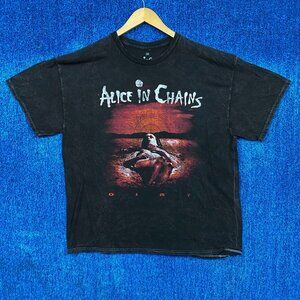 Alice In Chains Dirt Seattle WA Est 1987 Grunge Band Tee 2X